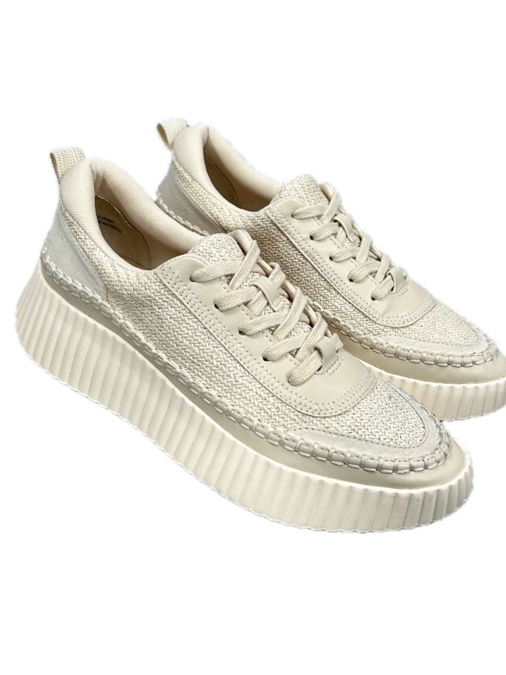 Dolce Vita Denae White Knit Platform Sneakers Size 7.5 - Picture 1 of 12